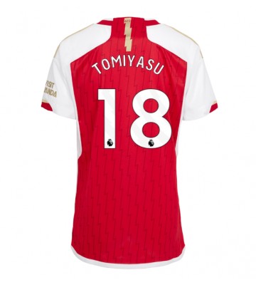 Arsenal Takehiro Tomiyasu #18 Hjemmebanetrøje Dame 2023-24 Kort ærmer
